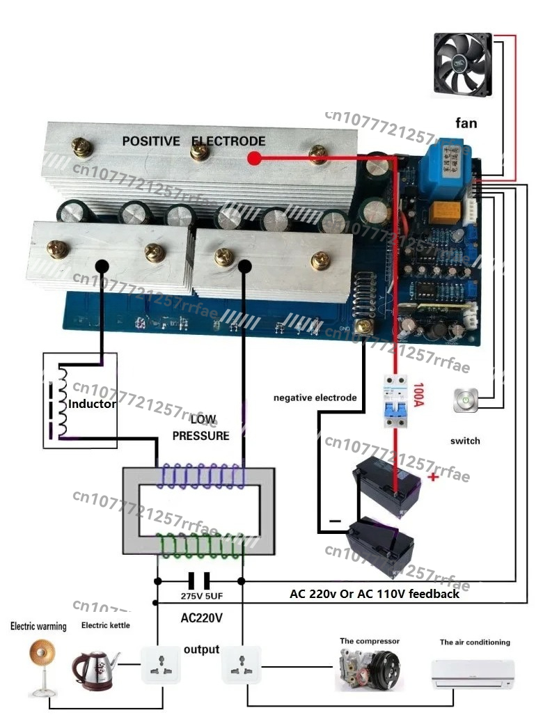12v 24v 36v 48V 60v 72v DC to  - Pure Sine Wave Inverter Board 24V 48V 评论和价格
