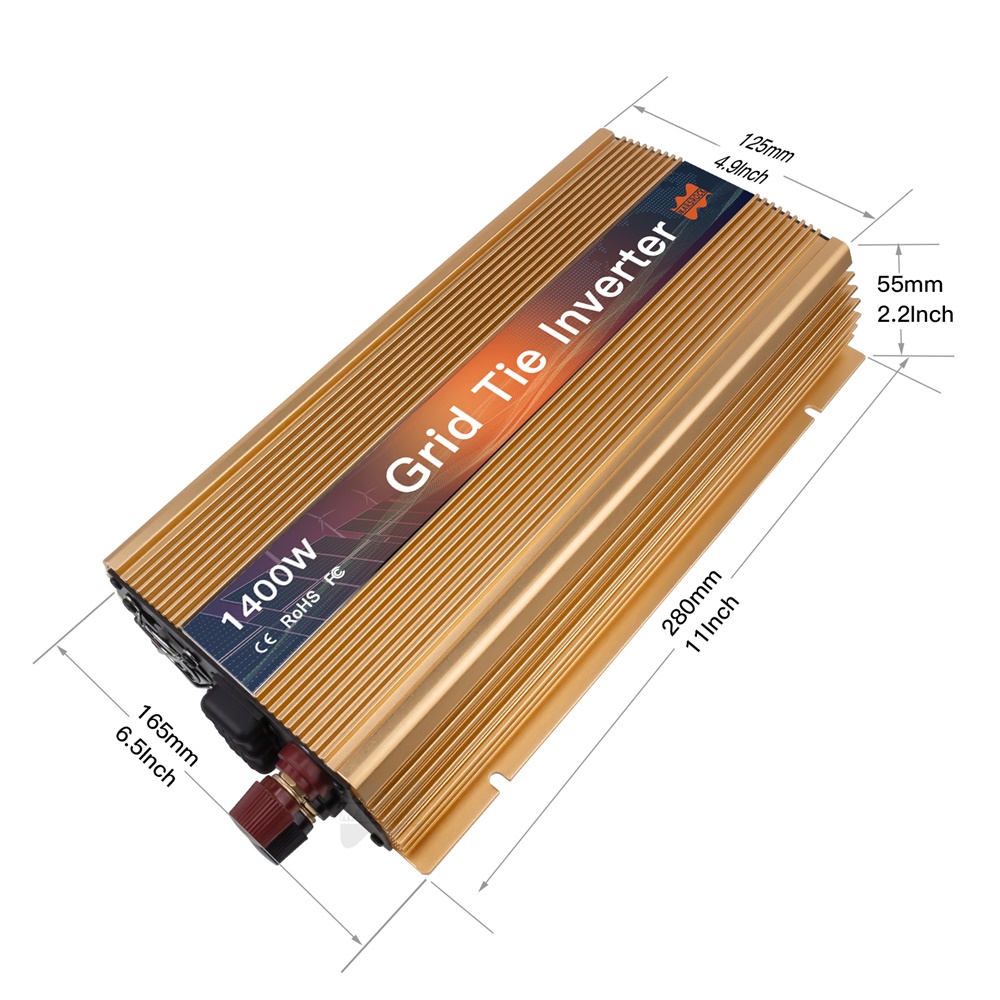 1000-1400W Grid Tie Micro Sola - Micro Inverter 1400W Solar Grid Tie 评论和价格