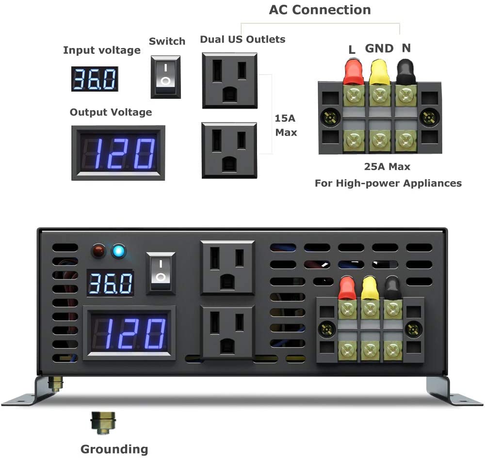 Off Grid Pure Sine Wave Solar  - Pure Sine Wave Inverter 5000W 48V 220V 评论和价格
