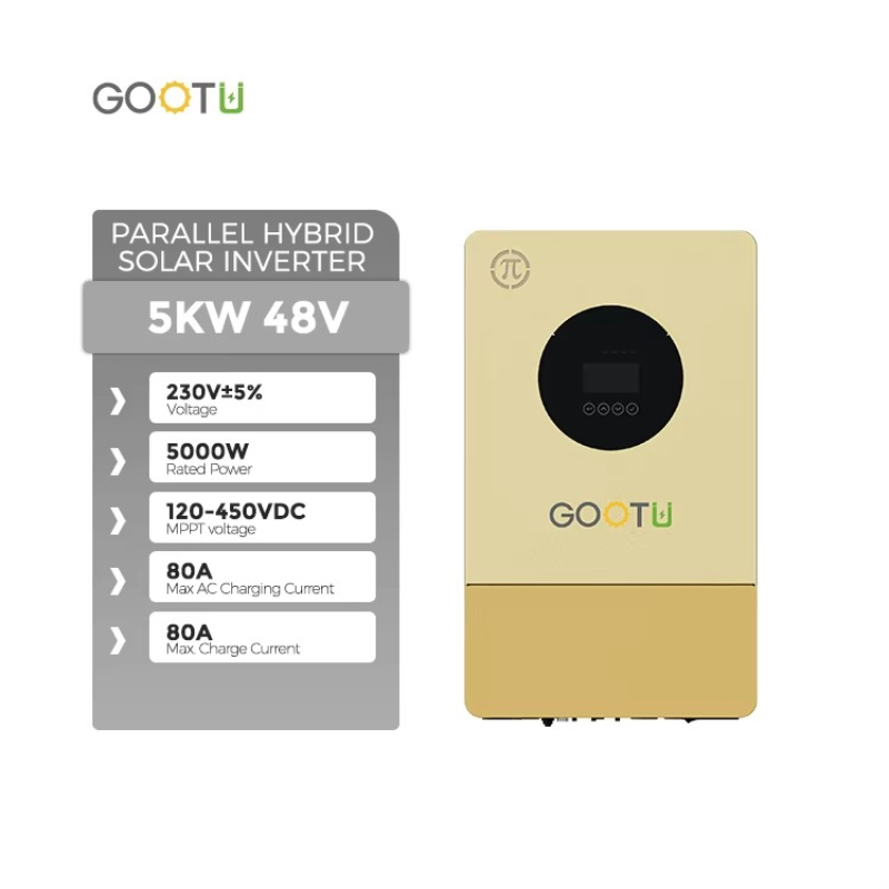 Gootu New 48V Hybrid Solar Inv - Parallel Solar Inverter 48V 5000W Mppt 评论和价格