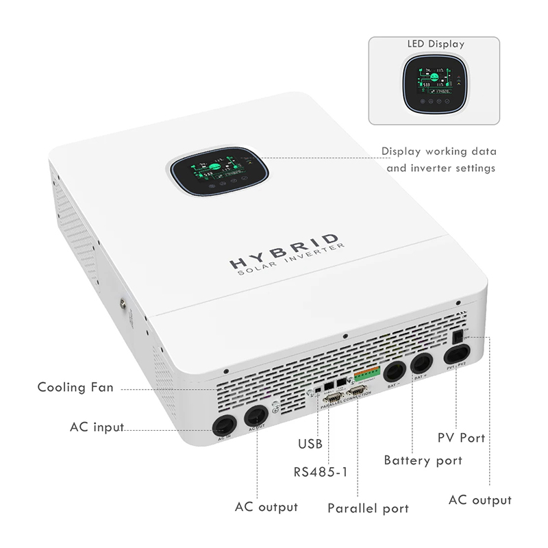 110V 220V Hybrid Off Grid Sola - Split Phase Inverter 10Kw 110V 220V 评论和价格