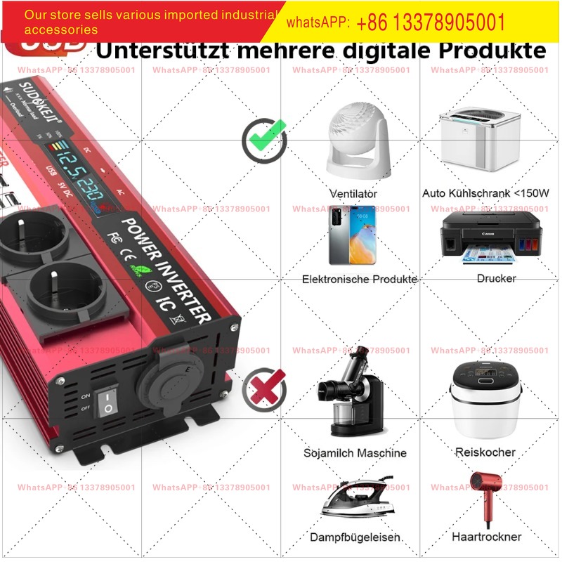 12V To 220V 4000W Peak Power I - Power Inverter 12V 220V 4000W Continuous 评论和价格