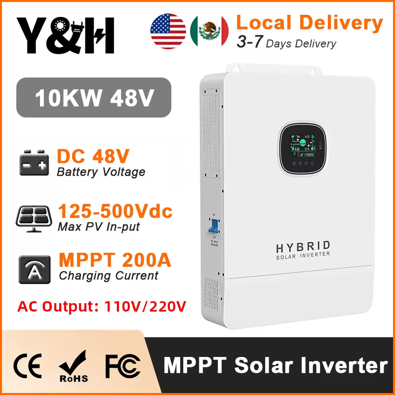 Y&H 10KW Hybrid Solar Inverter - Split Phase Inverter 10Kw 110V 220V 评论和价格