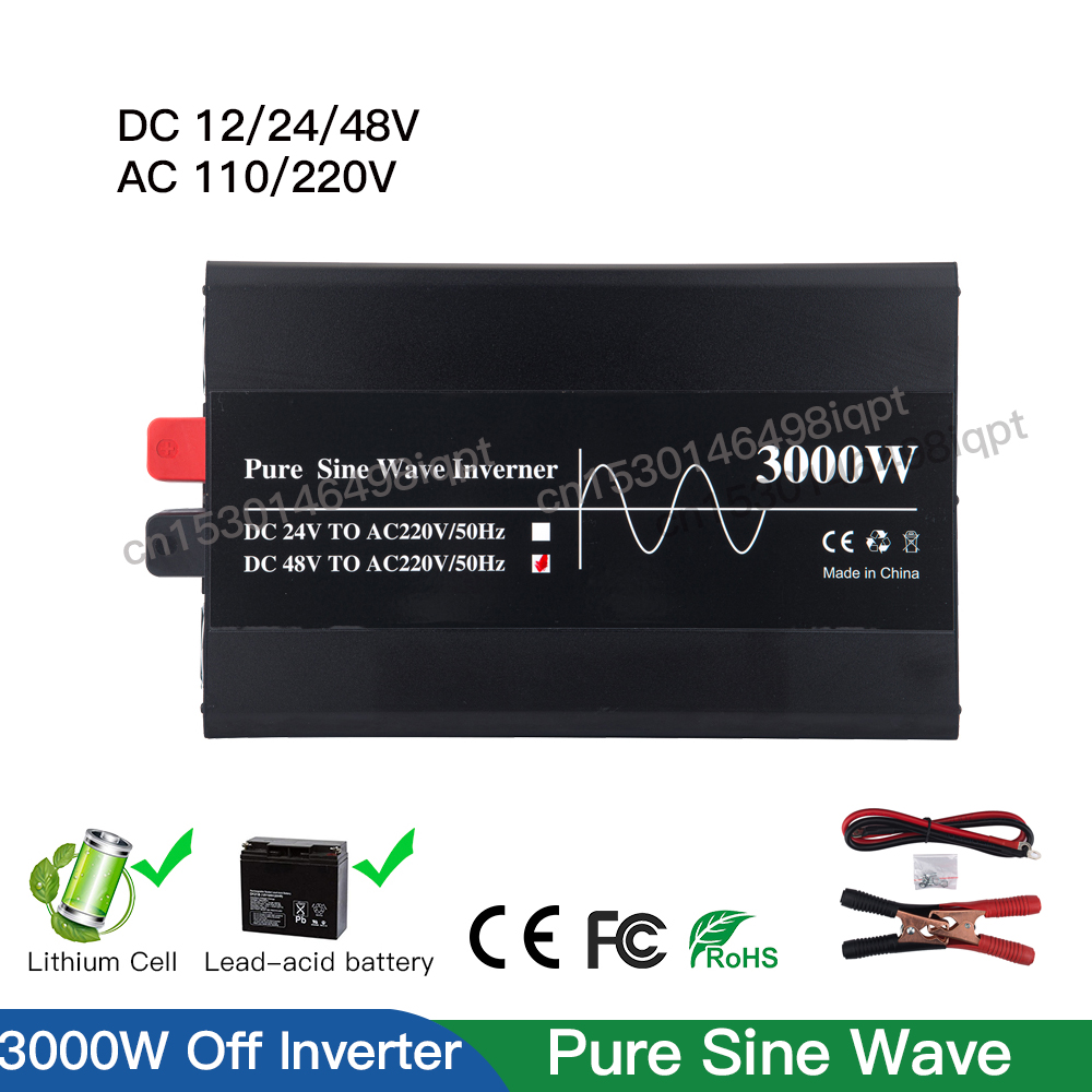 3000W 12V 24V 48V Off Grid Tie - Lifepo4 Solar Inverter 24V 3000W 评论和价格