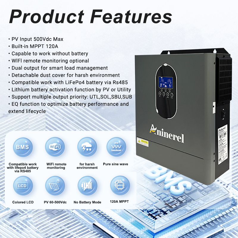 Aninerel 4200W 3KW 120V Hybrid - Inverter Pure Sine Wave 60Hz 120V 3000W 评论和价格