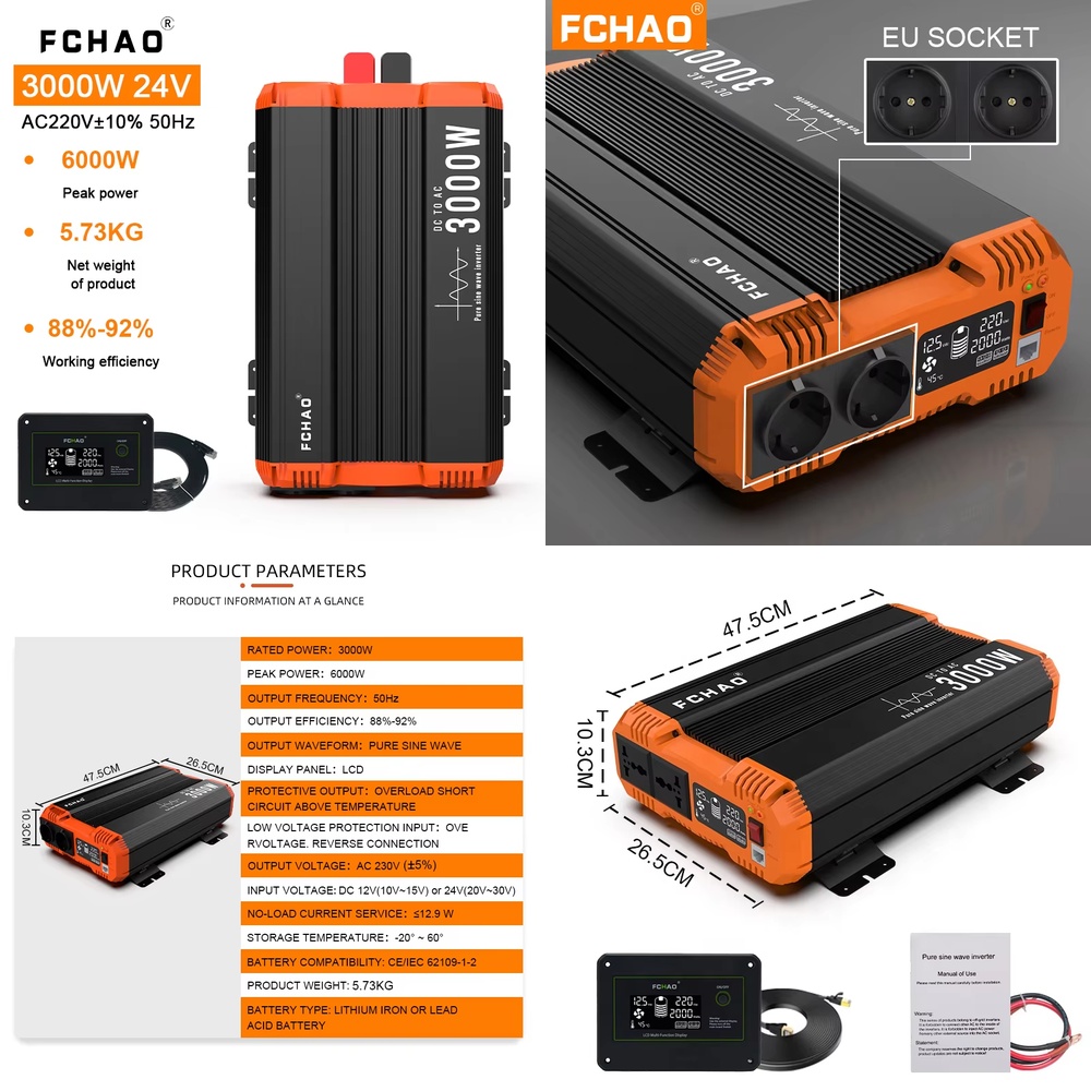 Pure Sine Wave Off Grid Invert - Off Grid Solar Inverter 48V 6000W 评论和价格
