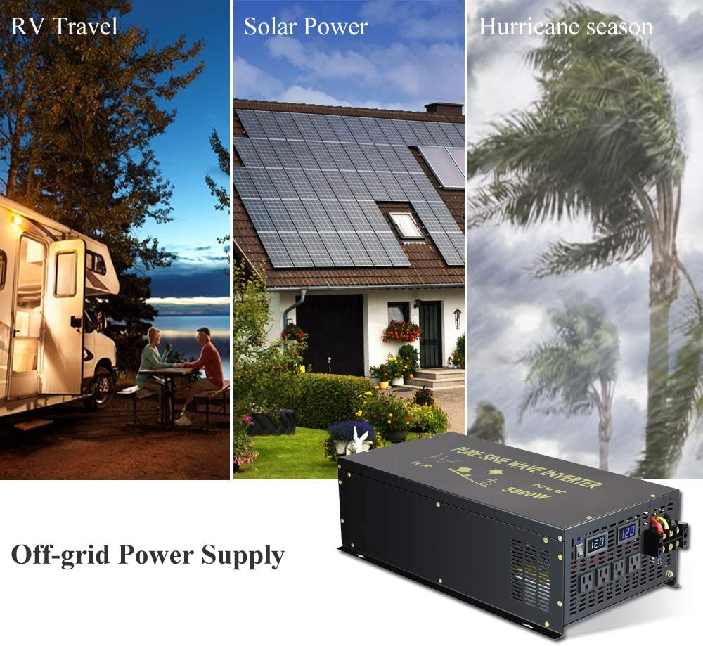 Off Grid Pure Sine Wave Solar  - Pure Sine Wave Inverter 5000W 48V 220V 评论和价格