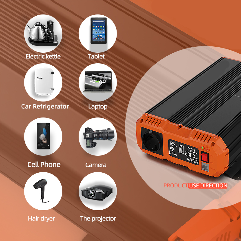 FCHAO 4000W Power Pure Sine Wa - Power Inverter 12V 220V 4000W Continuous 评论和价格