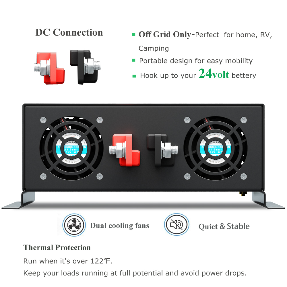Reliable 5000W Wired Control P - Pure Sine Wave Inverter 5000W 48V 220V 评论和价格