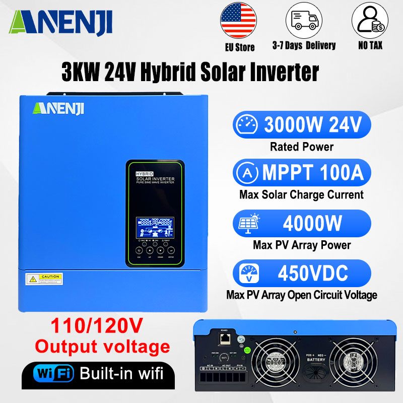 24V 3000W 120V off grid solar  - Inverter Pure Sine Wave 60Hz 120V 3000W 评论和价格