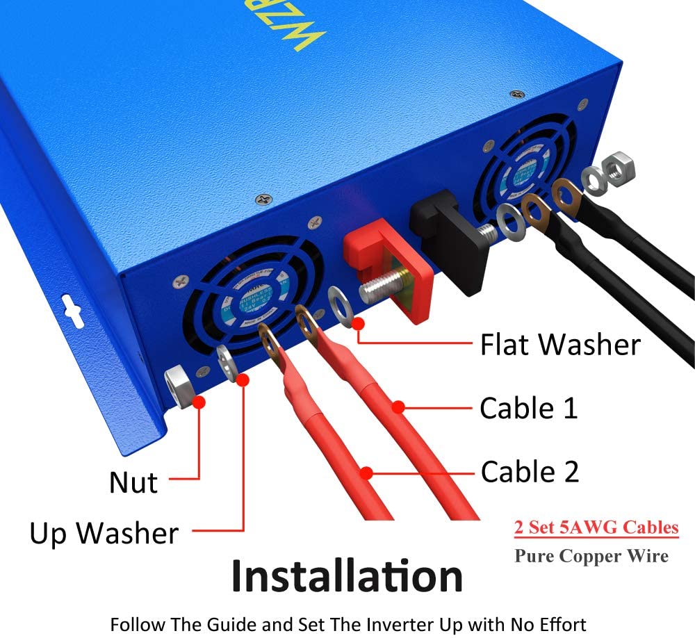 Pure Sine Wave Power Inverter  - Inverter Pure Sine Wave 60Hz 120V 3000W 评论和价格