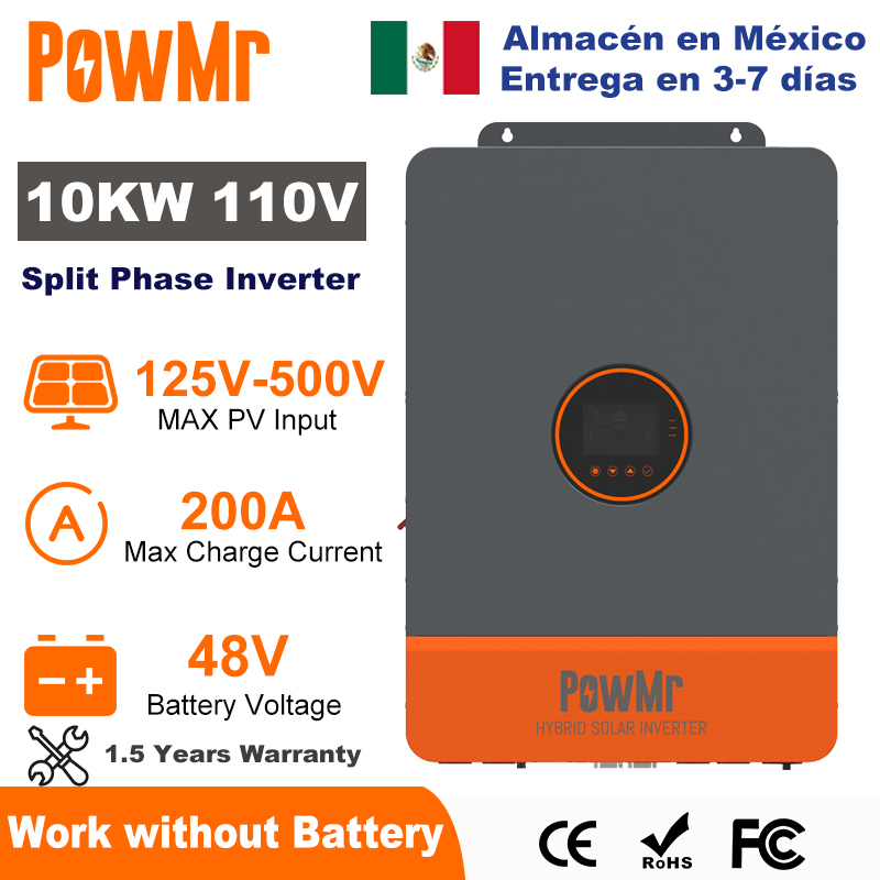 PowMr 10KW Split Phase Inverte - Split Phase Inverter 10Kw 110V 220V 评论和价格