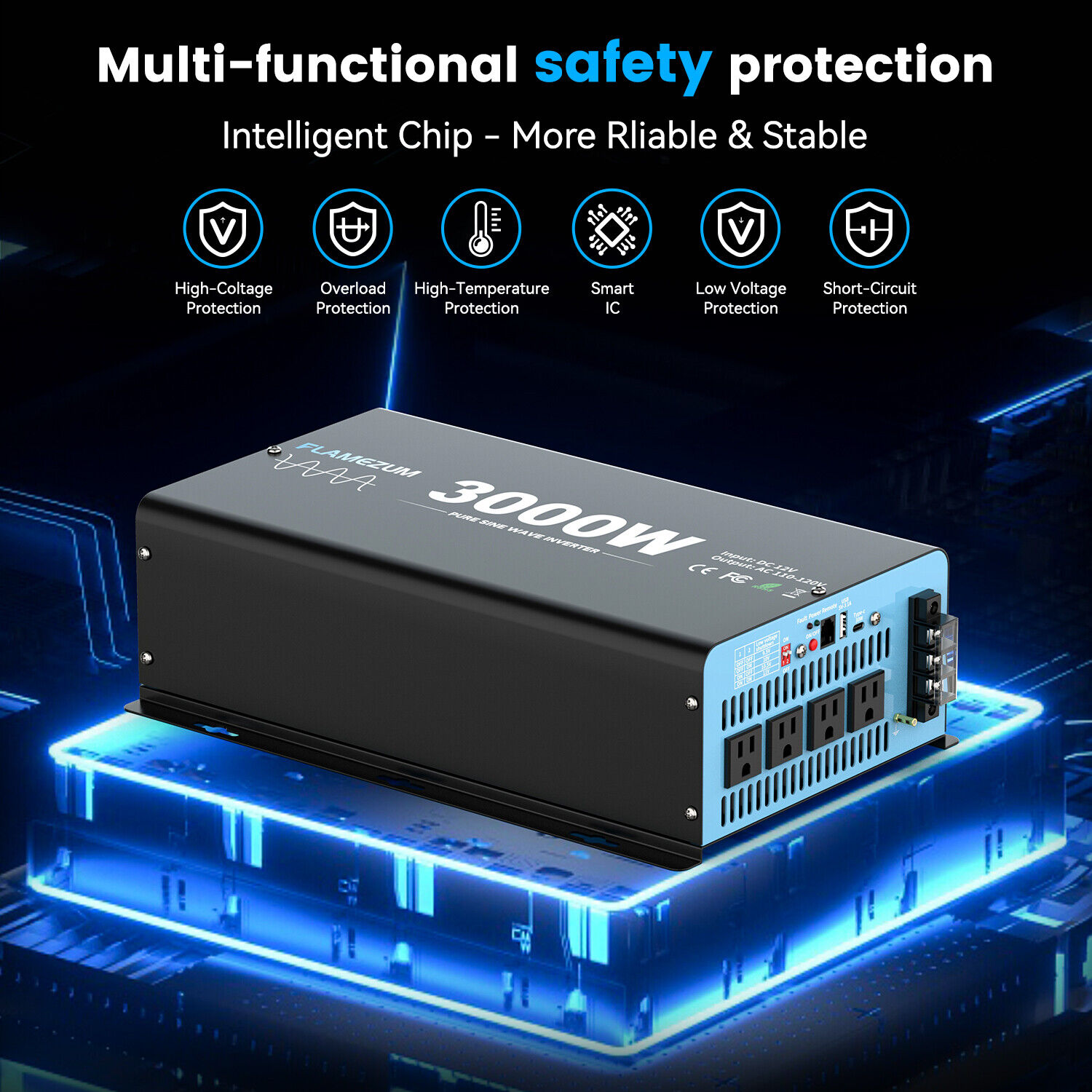 3000W Pure Sine Wave Power Inv - Inverter Pure Sine Wave 60Hz 120V 3000W 评论和价格