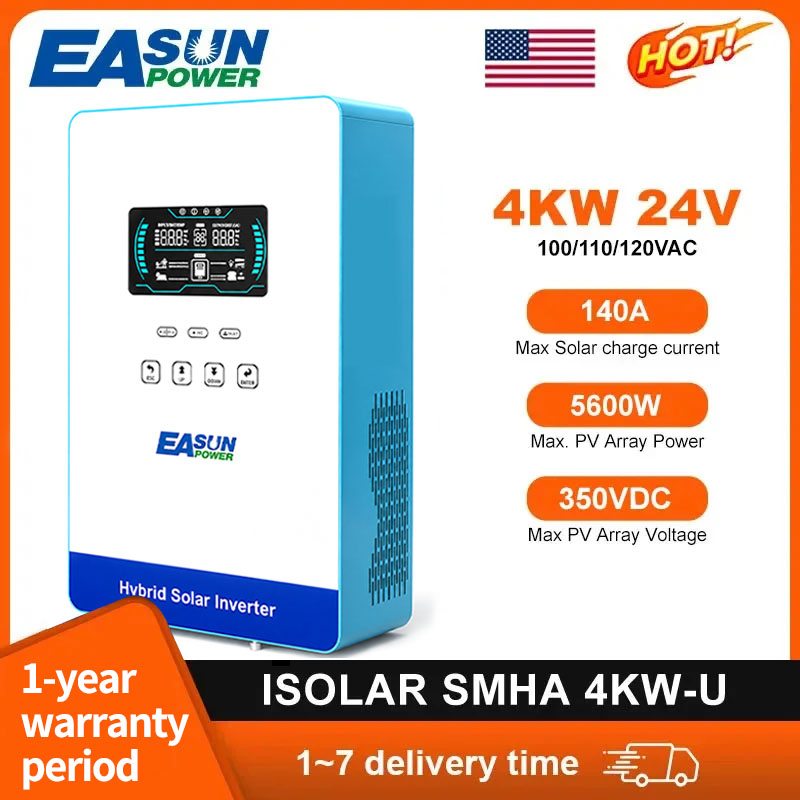 EASUN POWER 4000W Hybrid Inver - Grid Tie Inverter Limiter 2000W 评论和价格