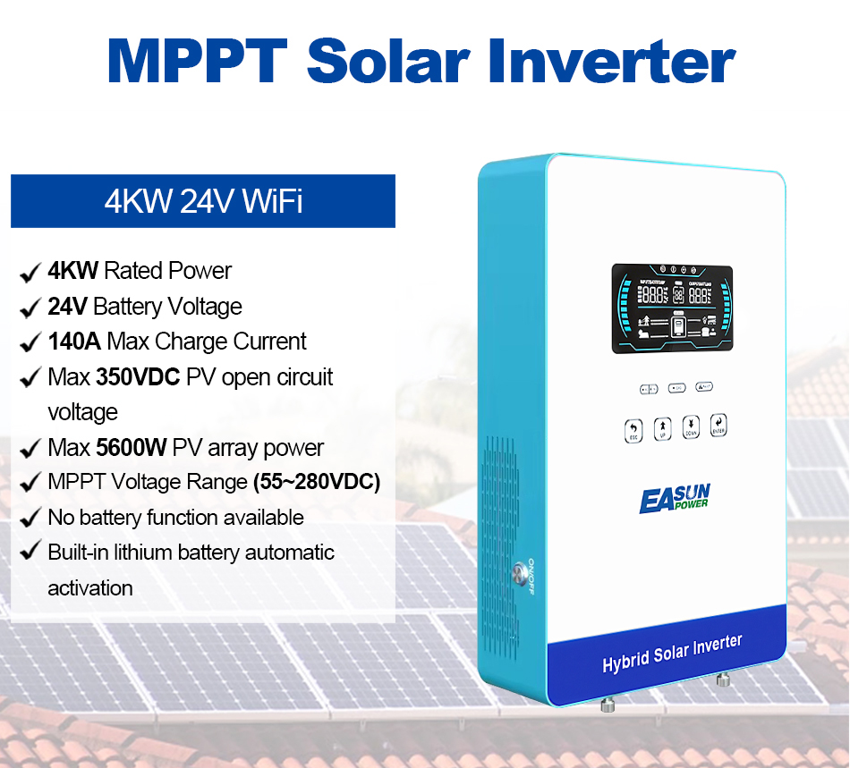 EASUN POWER 4000W Hybrid Inver - Grid Tie Inverter Limiter 2000W 评论和价格